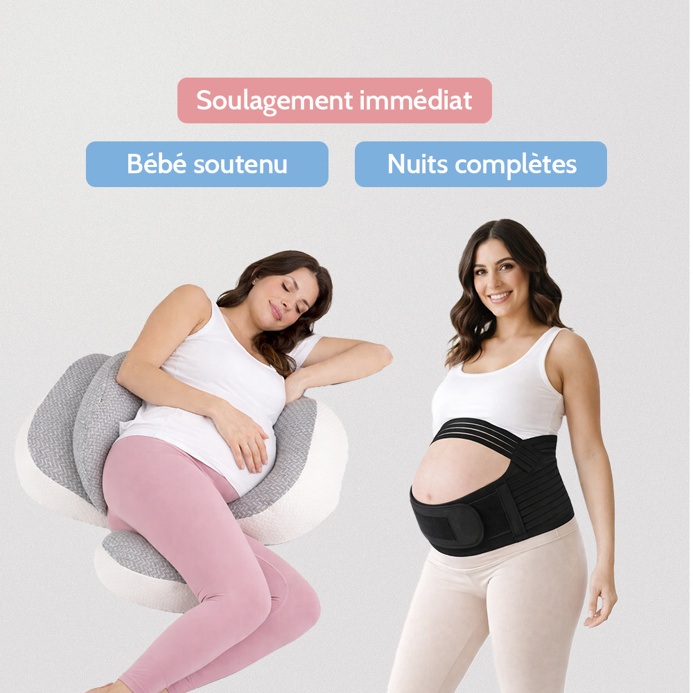 Pack Grossesse Sérénité : Soutien du Ventre & Sommeil Réparateur